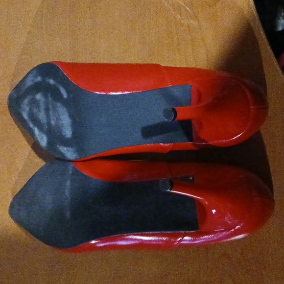 LeDame Crossdresser Red High Heels Mens Size 14D Womens Size 16D - Picture 6 of 6